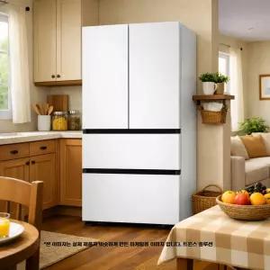 삼성전자 비스포크 AI 김치플러스 RK70F49M1A 4도어 490L 코타화이트 트윈스 솔루션