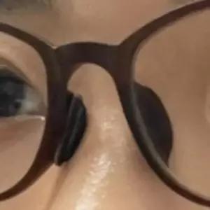 실리콘코받침 실리콘 안경코받침 선글라스 접착 에어코패드 검정10p