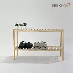 이크홈 원목 수납선반 2단 800옷정리 정리대 2단수납장 다이닝선반 다용도선