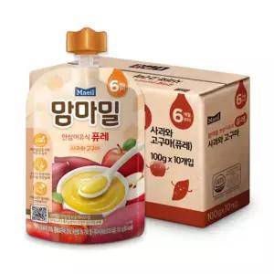 맘마밀 안심이유식 6개월 100g 10팩 3종 골라담기 택1 3505253
