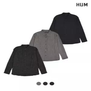 [HUM][HUM]여) 세미오버핏 플란넬 체크셔츠(FHOFCSL501M)