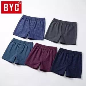 사각팬티 성인남자 남성언더웨어 순면 BYC 5매입 사각 면속옷 데일리 트렁크 편한 팬티