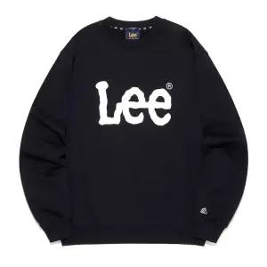 [LEE]LEE 빅 트위치 로고 맨투맨 블랙 LE2503CR01BK