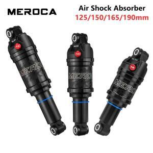 MEROCA MR-2 MTB 자전거 공기 충격 흡수 장치 125/150/165/190mm 조정 가능 압력 알루미늄 합금