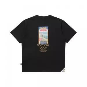 KODAK RGB 에어로쿨 반팔 티셔츠 BLACK