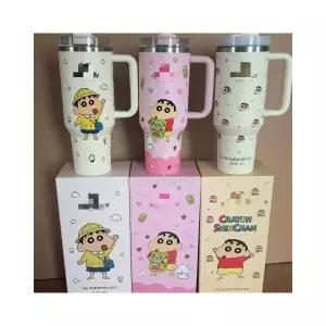 [해외] 짱구 스탠리 40oz 손잡이 텀블러 아이스 보온컵 대용량 빨대텀블러 보온보냉 커피잔 텀블러 티컵