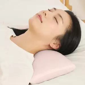 MST 누보레 4 피그먼트 메밀베개 일자목 거북목 목디스크 경추베개 구름모양 인디핑크, 40x20cm