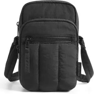 BAGSMART 여성용 크로스바디 백 RFID 차단 카드 슬롯이 있는 미니 휴대폰 지갑 여행용