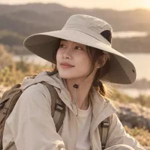 [로아리빙]벙거지 모자 햇빛가리개 빅사이즈 여름 창넓은 버킷