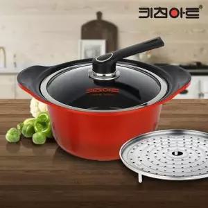 키친아트 세라믹냄비 양수 24 찌개 전골 코팅 주물