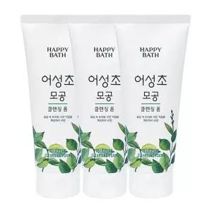 해피바스 어성초 모공 클렌징폼 200g x3