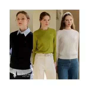 유에스피에이 U.S POLO ASSN. 26 플러피코튼 라운드니트 3종 여성149840