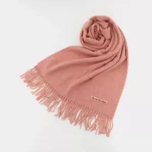 아크네 26FW 패치로고 내로우 울 프린지 헤비 공용 머플러 CA0210 29N