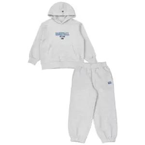 NBA 기모 베스킷볼 후드 셋업 멜란지그레이 K254ST020P13US