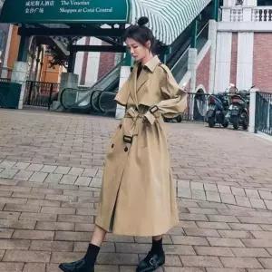 2컬러 가을 베이직 롱자켓 루즈핏 트렌치코트 의류 여성 기본템 가을아 우터 간절기