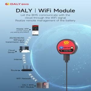 2024 새로운 도착 DALY WIFI BMS 7S 8S 10S 12S 13S 14S 15S 16S 20S 24S 스마트 리튬 이온 LiFePO4 Wifi