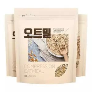 오트밀 1.5kg 500gX3봉 귀리 100 시리얼 312205 1015281967 490490