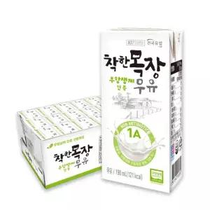 건국유업 착한목장 무항생제우유 멸균우유 190ml 24팩