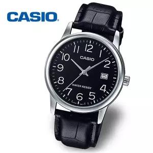 [카시오][정품] CASIO 카시오 남성 정장 가죽 수능시계 MTP-V002L-1B