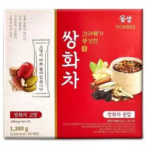 [NS홈쇼핑]코스트코 꽃샘 본비 견과류 쌍화차 1380g(쌍화차+고명 60세트)..[33785013]