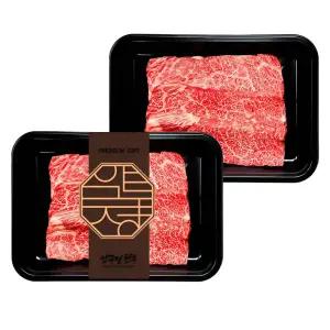[하나더+1 총800g][압구정한우] 1++등급 투뿔 한우 살치살 400g (200gx2팩) (냉장) 소고기 구이용 스테이크 꽃살치 눈꽃 마블링 특수부위