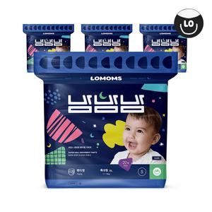 로맘스 밤밤밤 기저귀 팬티형 기저귀 5단계 XL 22매 x 4팩 듀얼흡수코어 밤기저귀