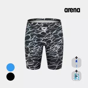 아레나 실내 남성수영복 스필링 4부 A5BM1MD18 BLU BLK