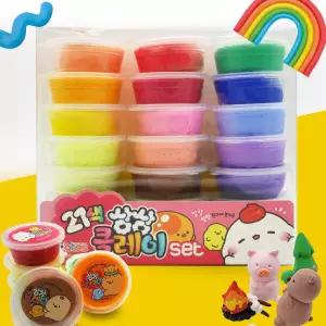 AT_21색 클레이 세트 (3종도구 포함)/아이클레이 공예 점토 찰흙 만들기 재료