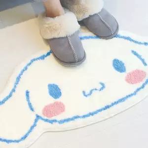 시나모롤 쿠로미 페이스 러그 발매트 미끄럼방지 베란다 침실 집들이선물 자취생선물