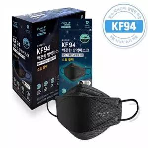 생활 퓨어메이트 뉴브리지 마스크 KF94 블랙 소형 50매 먼지 KF인증 서치A