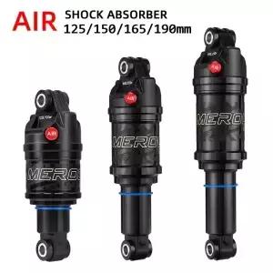 MEROCA MR-2 MTB 자전거 공기 충격 흡수 장치 125/150/165/190mm 조정 가능한 압력 알루미늄 합금