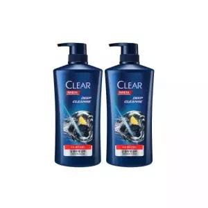 클리어샴푸 클리어 맨 딥 클렌징 샴푸 650ml 2개
