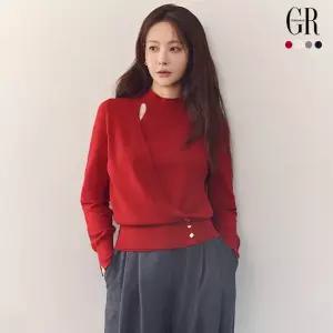 26FW 모크넥 랩블라우스 니트 4종