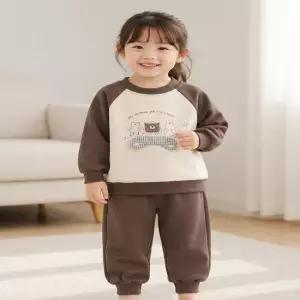 [조이멀티] 헤브베어 남아여아 긴팔나그랑 조거 상하세트 206226
