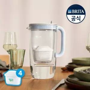 브리타 정수기 글라스저그 2.5L + 기본필터 4입