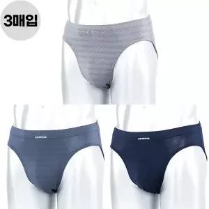 [제임스딘] 남성 쿨 냉감 여름 삼각팬티 브리프 3매입 시원한 남삼각 팬티 세트