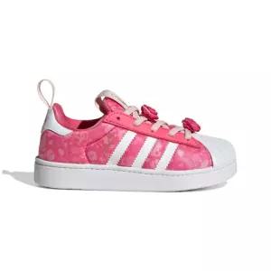 아디다스 키즈 ADIDAS KIDS X 디즈니 프린세스 슈퍼스타 퀵콘 핑크 KJ7490