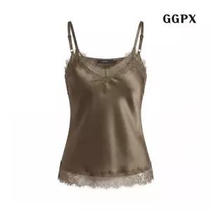 GGPX_SP GGPX 엘레강스 레이스 배색 새틴 민소매 GQCLW001D 1197715