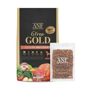ANF 식스프리골드 인도어 독 소고기연어 10kg