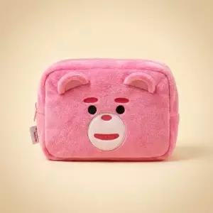 ( )벨리곰 사각 파우치 화장품 굿즈 생리대 미니 여행 직사각형 가죽 펜 캐릭터 지퍼 필통 여성 수납 다용