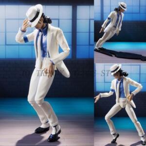 14cm SHF 마이클 잭슨 액션 피규어 부드러운 범죄 Moonwalk PVC MovableMichael 컬렉션 모델 장식 장난감