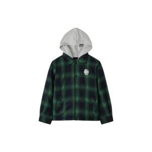 [AK평택점] [NBA키즈] 키즈 팀 컬러 체크 패딩 셔켓 GREEN K264SH010P