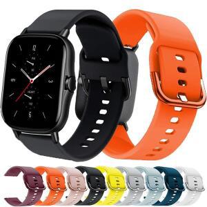 Amazfit Active 2/GTS 2/4/3/GTS 2/4 Mini/GTR 4/2 20mm/22mm 시계 실리콘 Smartwatch 스포츠 팔찌 bip 6