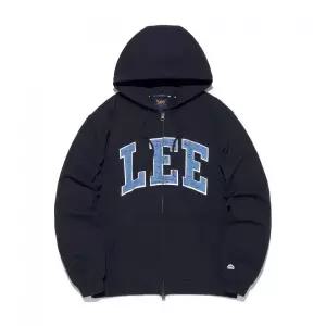 매장정품 LEE 리 컬리지 로고 후드 집업 네이비 LE2601HZ02NA 1727233