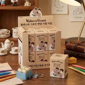 월레스와 그로밋 4구 키캡 키링 (랜덤) / 키보드 스위치 열쇠고리 가방고리