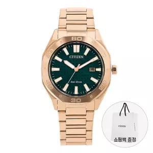 시티즌 남성 메탈 손목 시계 에코드라이브 BM7633-81X