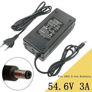 DC5525 커넥터가 있는 13S 48v 리튬 이온 배터리 팩용 54.6V 3A 충전기