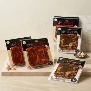 올반 바짝 오리 불고기 고추장불고기 (3팩 + 간장불고기 3팩)
