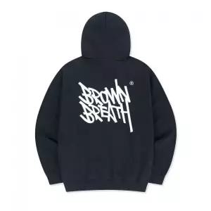 BROWNBREATH TAG OG 후드 - NAVY