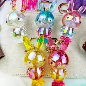작은 입 토끼 열쇠고리 가방걸이 키링 5colors